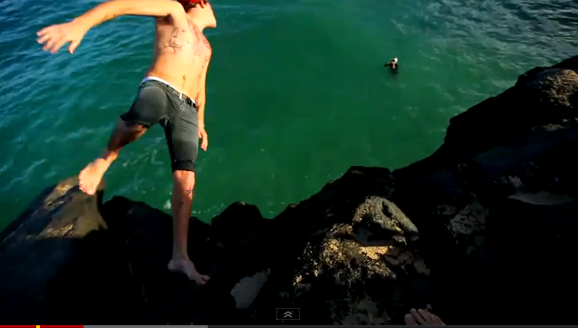 Cliff Jumping in Waimea