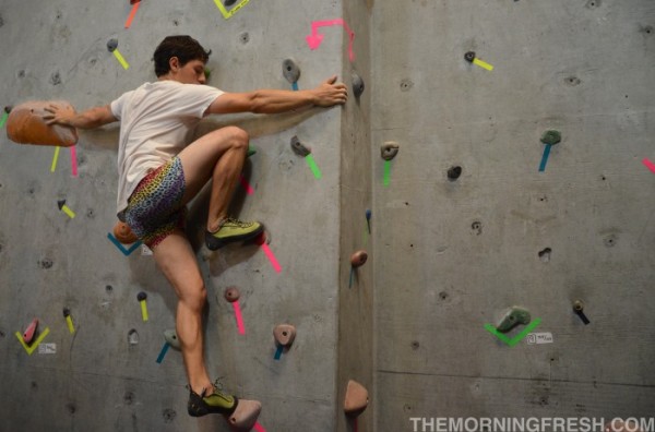 indoor rock climbing training