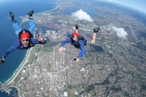 top 5 adrenaline activities in sydney skydive the beach sydney